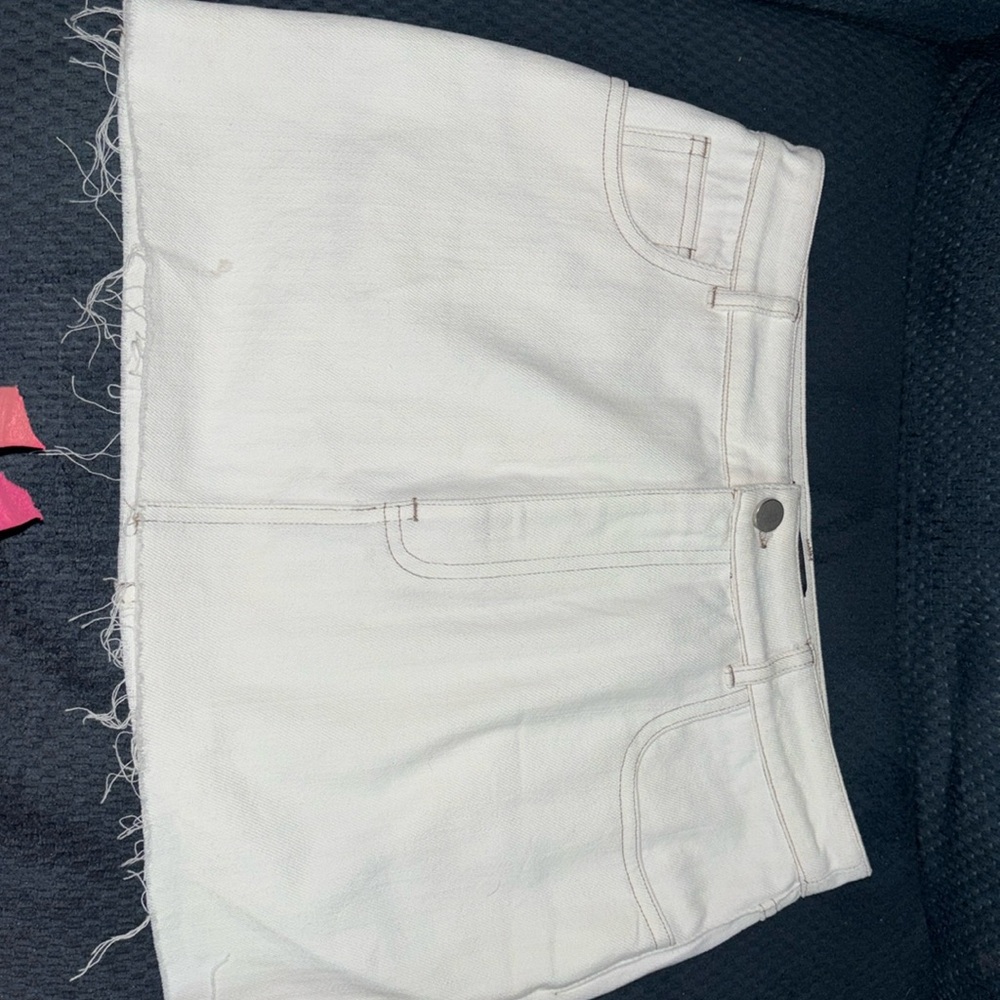 White fox skirt